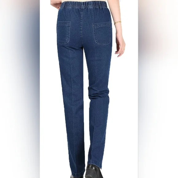 🛍️BUNDLE ONLY ITEM🛍️NWT Dark Blue Elastic Waist Pants - Picture 10 of 12